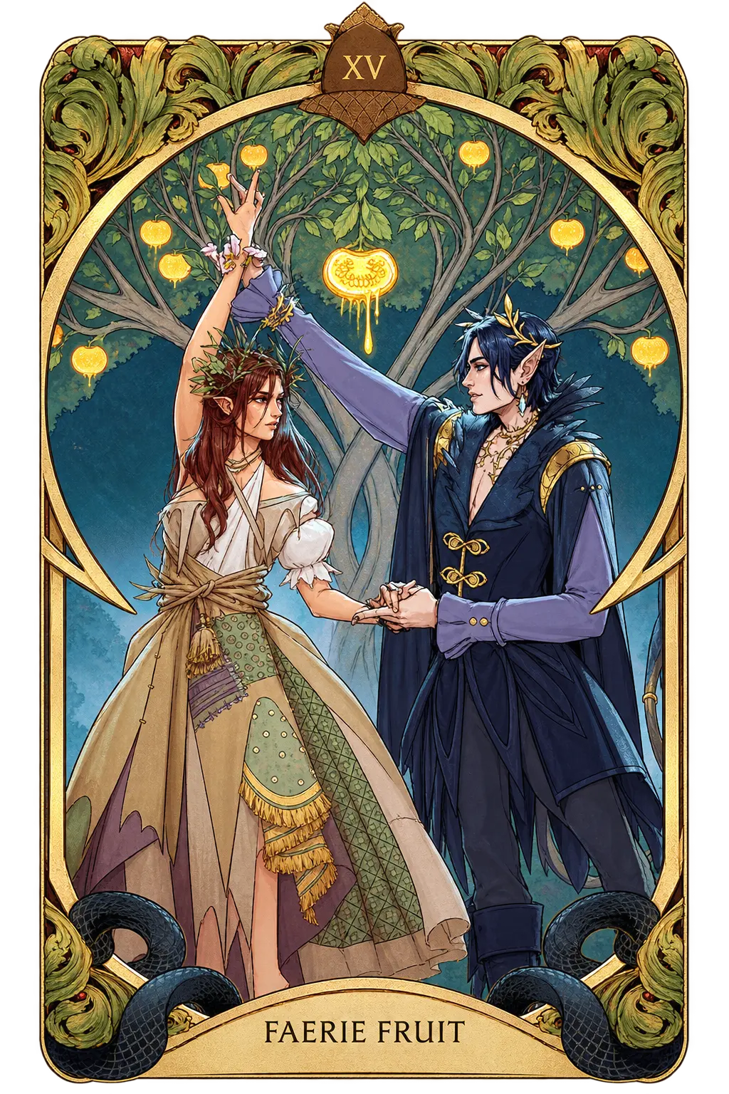 Floral Tarot — back