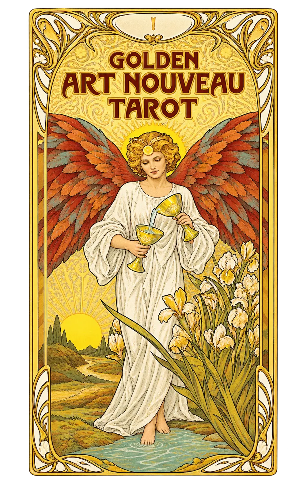 Golden Art Nouveau Tarot — front